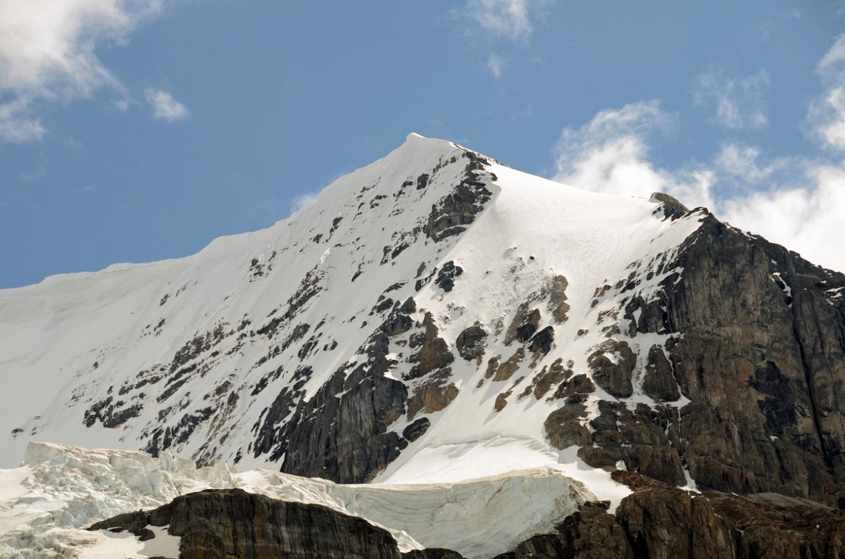 11 Mount Andromeda Northwest Summit Close Up From Athabasca Glacier In Summer From Columbia Icefield